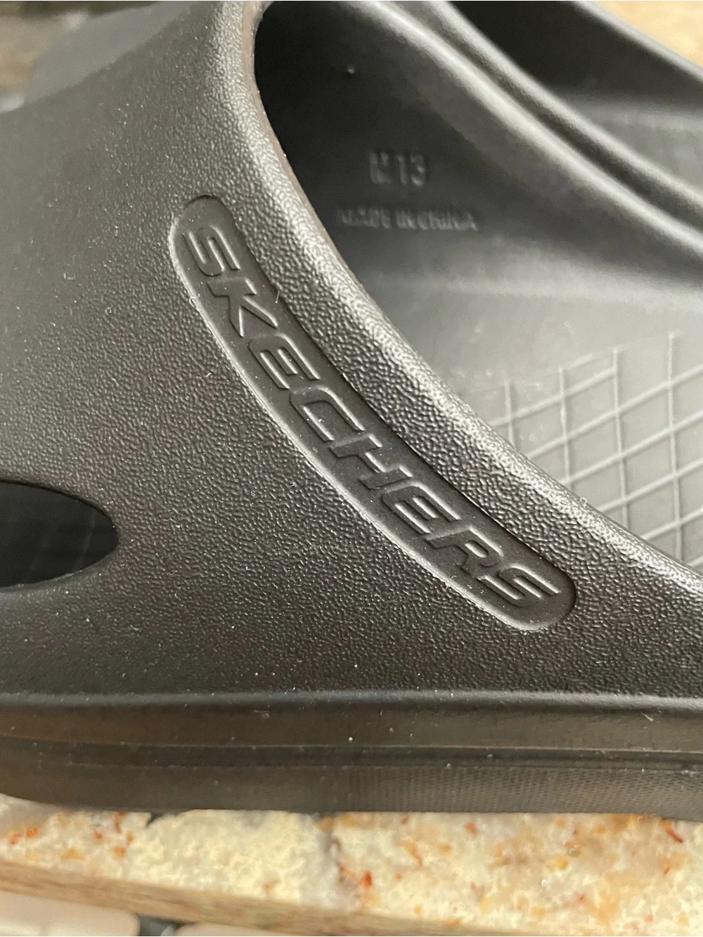Skechers Black Foamies Slip-On Slide Sandals for Men